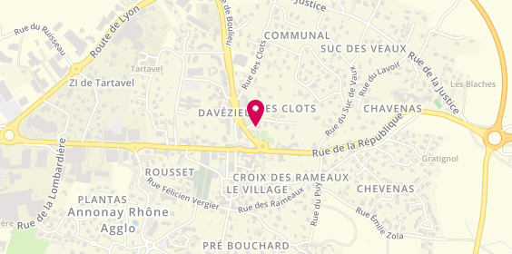 Plan de Caisse d'Epargne Davezieux, 30 Rue de la Blachette, 07430 Davézieux