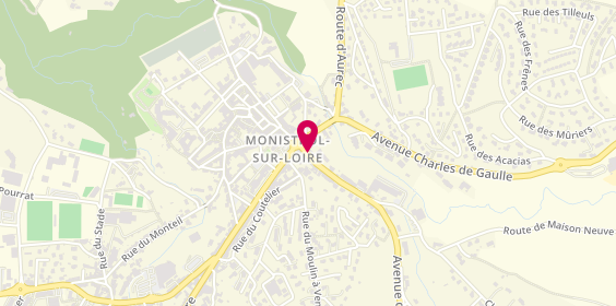 Plan de AESIO mutuelle, 2 Bis avenue Général Leclerc, 43120 Monistrol-sur-Loire