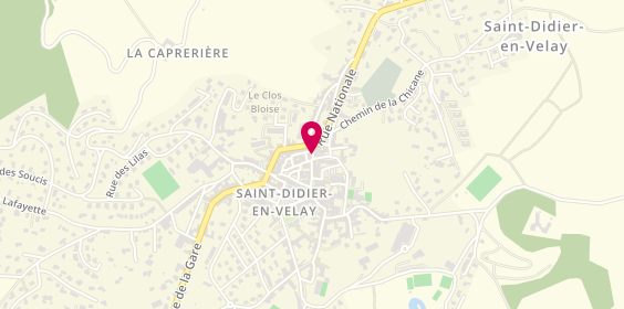 Plan de Abeille Assurances - Saint Didier en Velay, 13 Rue de la République, 43140 Saint-Didier-en-Velay