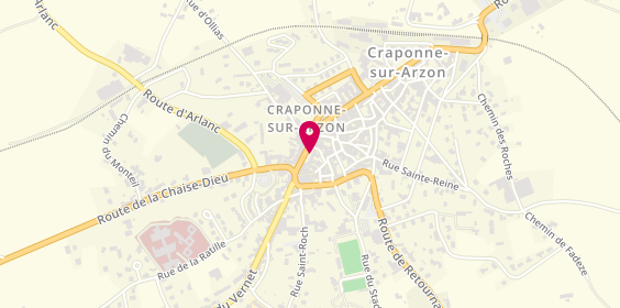 Plan de Gcr Assurances, 26 Faubourg Constant, 43500 Craponne-sur-Arzon