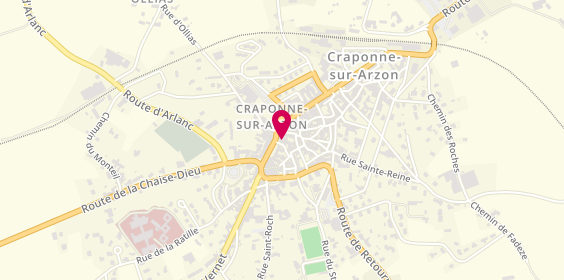 Plan de Groupama, 36 Faubourg Constant, 43500 Craponne-sur-Arzon
