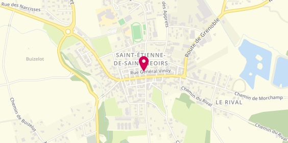 Plan de AXA Assurance et Banque Camille MICHARD, 21 avenue Du Dr Louis Guyonnet, 38590 Saint-Étienne-de-Saint-Geoirs