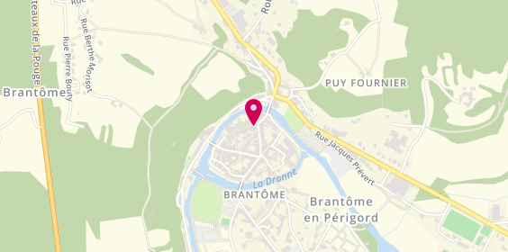 Plan de Agence Groupama Brantome, 38 Rue Victor Hugo, 24310 Brantôme-en-Périgord