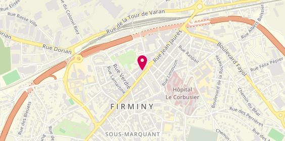 Plan de Allianz Assurance FIRMINY - COUVE & ARSAC, 67 Rue Jean Jaurès place du Breuil, 42700 Firminy