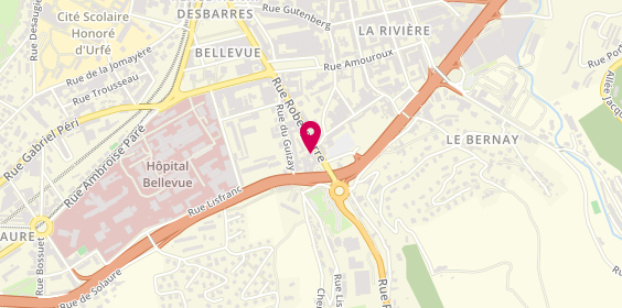 Plan de Mfl Ssam, 60 Rue Robespierre, 42100 Saint-Étienne
