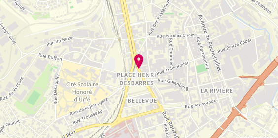 Plan de Caisse Epargne Prevo Loire Drome Ardeche, 11 Place Bellevue, 42100 Saint-Étienne