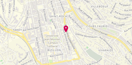 Plan de Carac, 107 Rue Antoine Durafour, 42000 Saint-Étienne