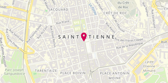 Plan de AESIO mutuelle, 2 Rue Aristide Briand et de la Paix, 42000 Saint-Étienne