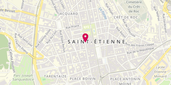 Plan de Section 42, 5 Rue de la Résistance, 42000 Saint-Étienne