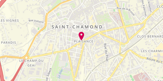 Plan de AXA Assurance et Banque Ginot Ginot Thollot, 16 Rue Gambetta, 42400 Saint-Chamond