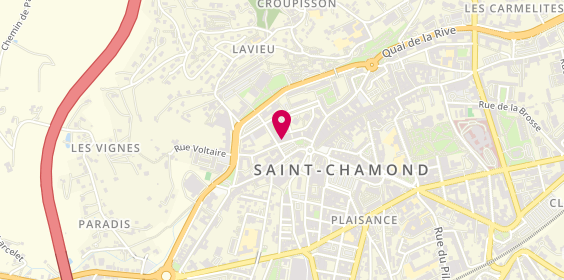Plan de MACIF, 2e square Croix Gauthier, 42400 Saint-Chamond