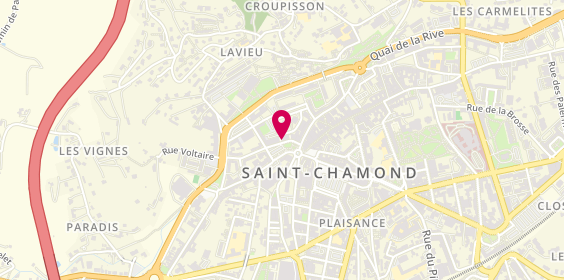 Plan de AESIO mutuelle, 2C square Croix Gauthier, 42400 Saint-Chamond
