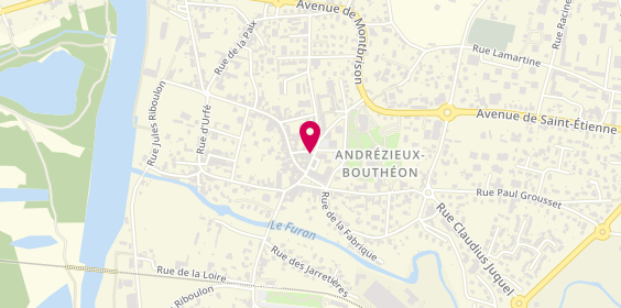Plan de AESIO mutuelle, 11 Rue Aristide Briand, 42160 Andrézieux-Bouthéon