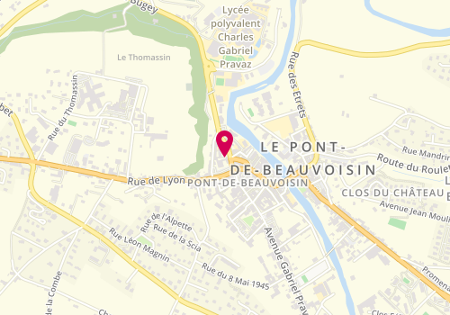 Plan de Groupama, 5 Place du Bourgneuf, 38480 Le Pont-de-Beauvoisin