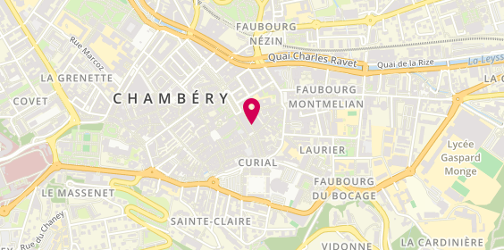 Plan de Aréas Assurances Laurent PAROTIN, 4 Rue du Théatre, 73000 Chambéry