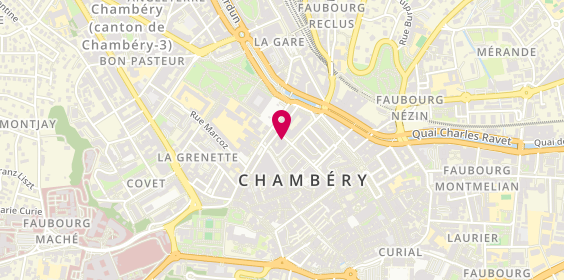 Plan de AESIO mutuelle, 7 Rue Favre, 73000 Chambéry