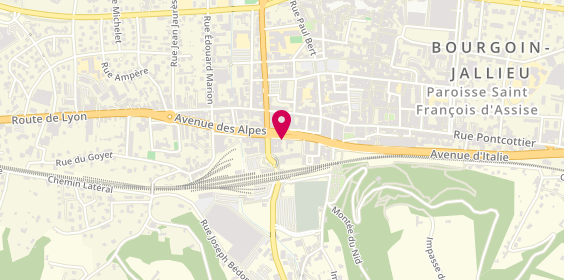 Plan de AXA, 3 avenue des Alpes, 38300 Bourgoin-Jallieu