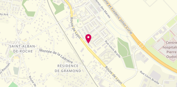 Plan de AXA, 144 Route de Lyon, 38300 Bourgoin-Jallieu