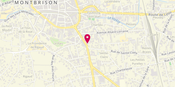 Plan de MAAF Assurances MONTBRISON, 23 avenue de la Libération, 42600 Montbrison