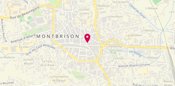 Plan de AESIO mutuelle, 2 Rue Simon Boyer, 42600 Montbrison