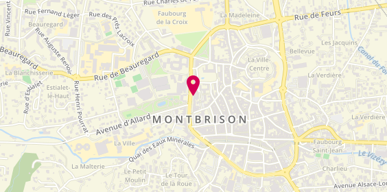 Plan de Allianz Assurance MONTBRISON MUSEE - Franck FALGON, 14 Boulevard de la Préfecture, 42600 Montbrison