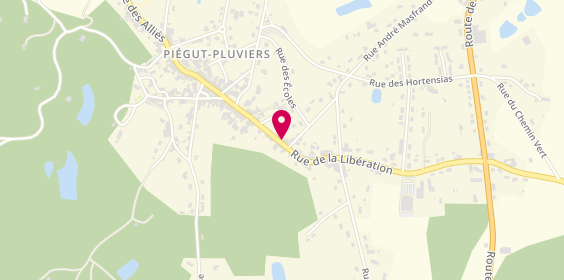 Plan de AXA, 51 Rue de la Libération, 24360 Piégut-Pluviers