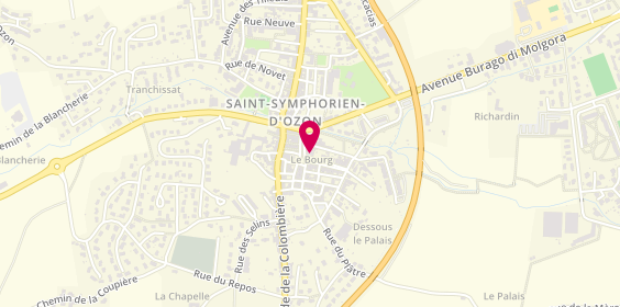 Plan de Agf Assurances, 25 place du Dr Joseph Cinelli, 69360 Saint-Symphorien-d'Ozon