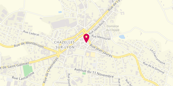 Plan de Groupama, 14 place de la Poterne, 42140 Chazelles-sur-Lyon