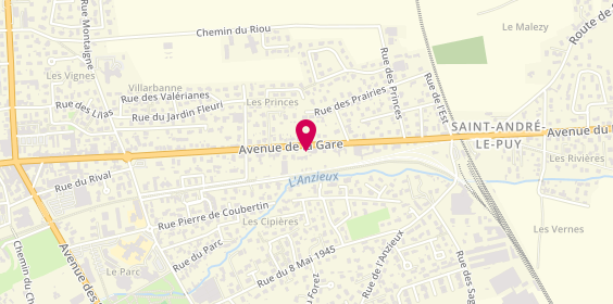 Plan de Aréas Assurances Catherine PAYS, 219 avenue de la Gare, 42210 Montrond-les-Bains