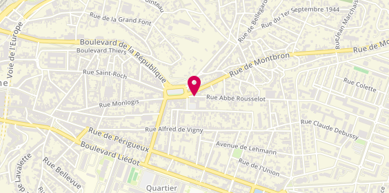 Plan de Mutuelle Entrain, 13 Rue Abbé Rousselot, 16000 Angoulême