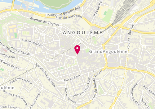 Plan de AÉSIO mutuelle, 12 avenue du Général de Gaulle, 16000 Angoulême