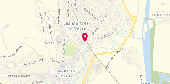 Plan de Groupama, 76 avenue de la Gare, 63730 Les Martres-de-Veyre