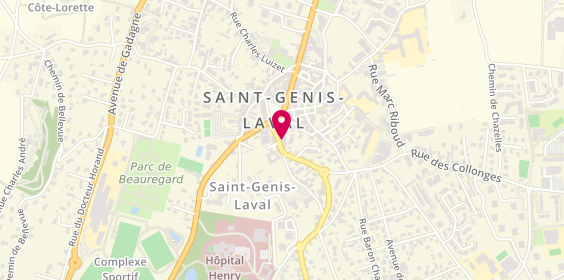 Plan de Caisse d'Epargne St Genis Laval, 5 place Maréchal Joffre, 69230 Saint-Genis-Laval