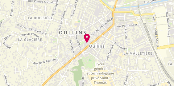 Plan de MAAF Assurances OULLINS, 3 Pass. De la Ville, 69600 Oullins-Pierre-Bénite