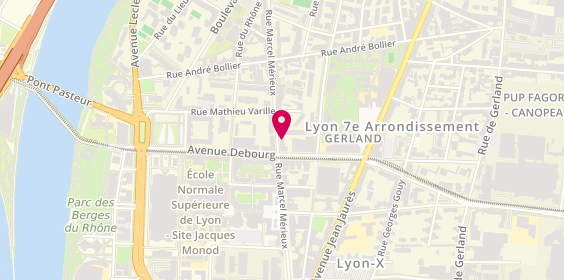 Plan de Aviva, 217 Rue Marcel Mérieux, 69007 Lyon