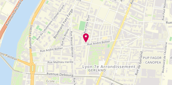 Plan de Aréas Assurances Volkan KUCUKTAS, G2C
63 Rue André Bollier, 69007 Lyon