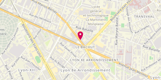 Plan de Caisse d'Epargne Bachut, 149 Rue Marius Berliet, 69008 Lyon