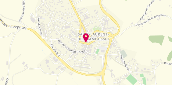 Plan de M. Dussud Jean-Chistophe, 22 Rue Cours Denis, 69930 Saint-Laurent-de-Chamousset