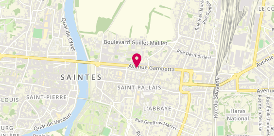 Plan de MNT - Mutuelle Nationale Territoriale, 62 avenue Gambetta, 17100 Saintes