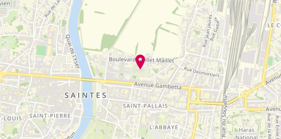 Plan de M.B.A Mutuelle - Mutuelle à Saintes, 18, Boulevard Guillet Maillet Cité Entrepreneuriale De, 17100 Saintes