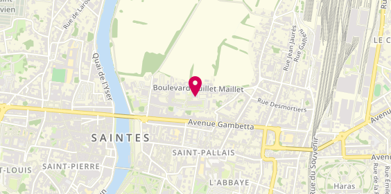 Plan de La Mutuelle Générale, Bâtiment Saintonge - Espace Cowork Etc
18 Boulevard Guillet Maillet, 17100 Saintes