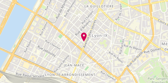 Plan de GMF Assurances LYON JEAN MACE, 56 avenue Jean Jaurès, 69007 Lyon