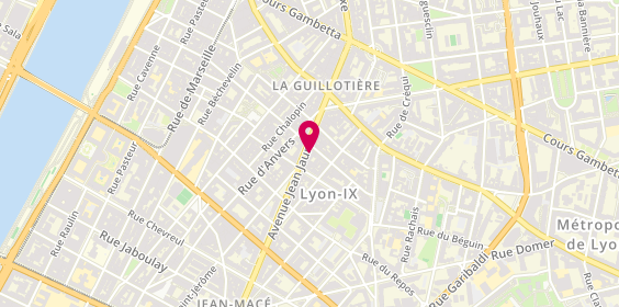 Plan de Mtrl, 37 avenue Jean Jaurès, 69007 Lyon