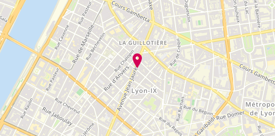 Plan de La Mutuelle Générale, 33 avenue Jean Jaurès, 69007 Lyon