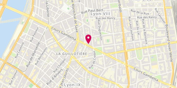 Plan de Caisse d'Epargne Guillotière, 4 place Victor Basch, 69003 Lyon