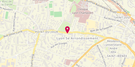 Plan de AXA Assurance et Banque Fleury Picard Studer, 55 avenue du Point du Jour, 69005 Lyon