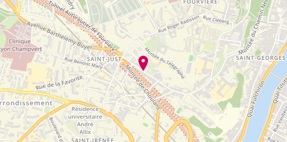 Plan de Caisse d'Epargne St Just, 60 Rue de Trion, 69005 Lyon
