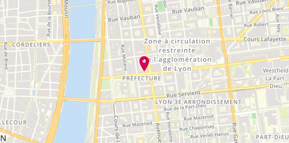 Plan de Agence d'Assurance SwissLife Géraud ASTIER | Mutuelle | Prévoyance | Retraite Lyon, 23 Rue de Bonnel, 69003 Lyon