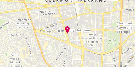 Plan de Cabinet Christophe Archer, 49 Rue Bonnabaud, 63000 Clermont-Ferrand