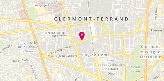 Plan de AESIO mutuelle, 14 avenue Julien, 63000 Clermont-Ferrand